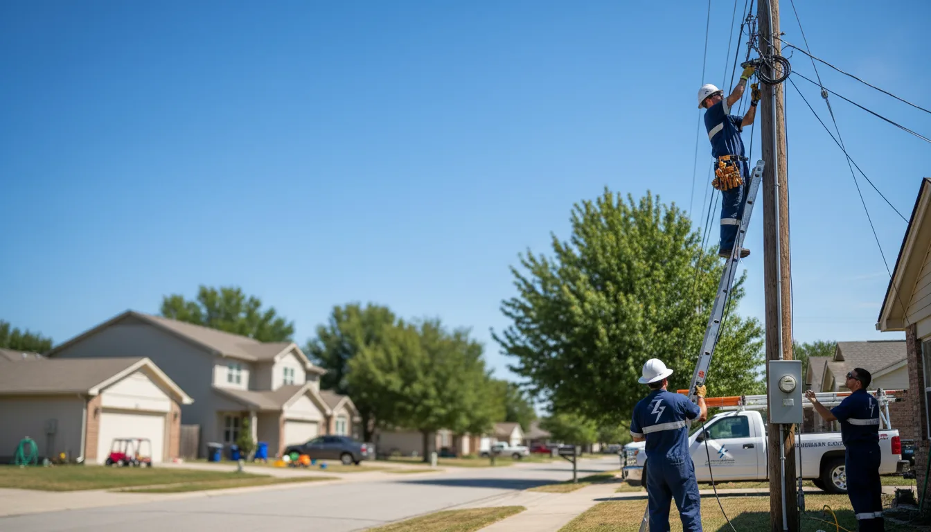 Residential electrician providing installation services in Bruno, WV
